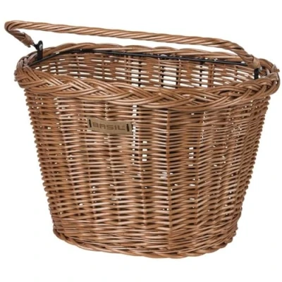 Abbildung von Fahrradkorb Für Vorne Basil Bremen Wicker KF 39 X 29 Cm Natürlich