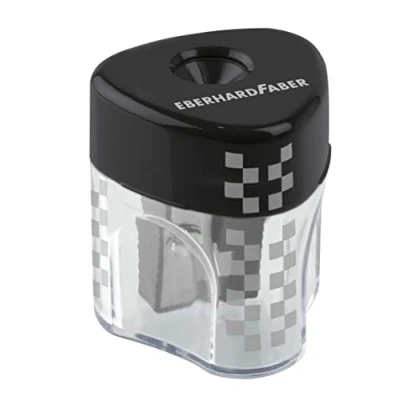 Abbildung von 8 x Eberhard Faber Spitzdose Mini Winner dreieckig 8mm grau