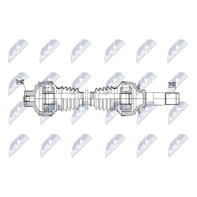 Abbildung von NTY NPW PS 022 Antriebswelle Hinterachse links, rechts 795mm
