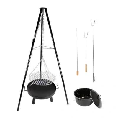 Abbildung von Schwenkgrill mit Feuerschale, 52 cm großer Grillrost