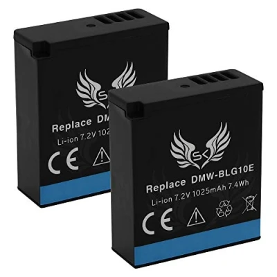 Abbildung von 2X SK Akku Ersatz für Panasonic DMW BLG10 / BLG10E 1025mAh Lumix DMC GF6 GX7 GX80 BLE9 BLE9E CS BLG10MC