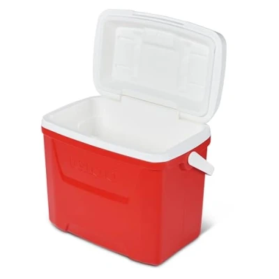 Abbildung von Igloo Passiv Kühlbox Laguna 28, leichte Thermobox für Camping, Freizeit, Boot und Festival, 26 Liter, Rot