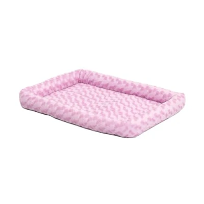 Abbildung von MidWest Homes for Pets Modell 40224 PK Haustierkissen, Hundebett, 61 cm langes Hunde oder Katzenbett mit bequemer Polsterung, ideal für kleine Hunderassen, rosa