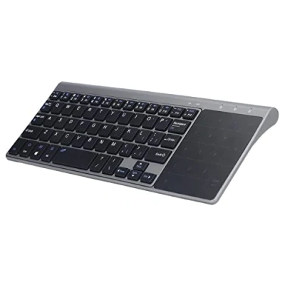 Abbildung von ciciglow Kabellose Touch Tastatur, 59 Tasten, 2,4 GHz, Multimedia 1200 DPI, Multitouch Touchpad, Ultradünne Tastatur für PC, Laptop, Smart TV