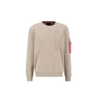 Abbildung von Alpha Industries EMB Sweater Sweatshirt, Herren, Größe: Medium, Vintage sand