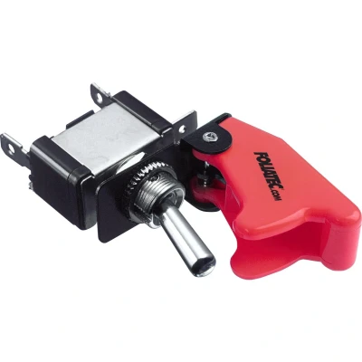 Abbildung von FOLIATEC Kill Switch ON/OFF Schalter Kippschalter für 6 24 V / 10 40 Ampere, cover rot