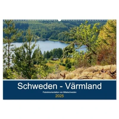 Abbildung von Schweden Värmland (Wandkalender 2025 DIN A2 quer), CALVENDO Monatskalender