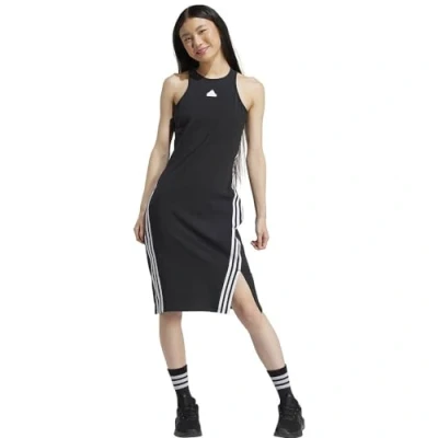 Abbildung von adidas Sportswear Future Icons Three Stripes Jerseykleid, Damen, Größe: Large, Black/white