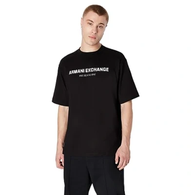 Abbildung von Armani Exchange Herren Limited Edition Beat One Capsule Heavy Jersey Jumper Polo Sweater, Schwarz, L EU