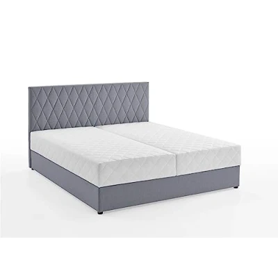 Abbildung von ATLANTIC home collection Stauraumbett Benita, mit Taschenfederkern 160 x 200 cm Hellgrau