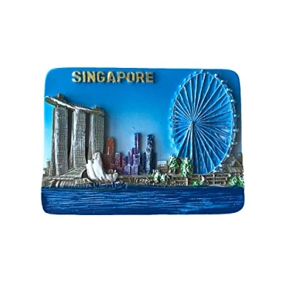 Abbildung von 3D Kühlschrankmagnet, Singapur Aufkleber, Souvenirs, Heimküchendekoration