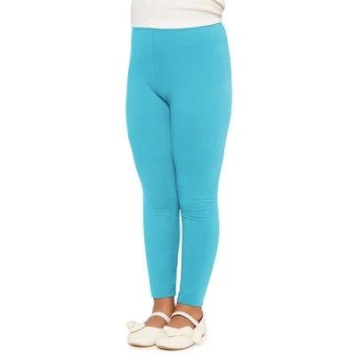 Abbildung von Merry Style Mädchen Lange Leggings aus Baumwolle MS10 225 (Türkis, 116 cm)
