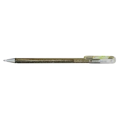 Abbildung von Pentel Hybrid Dual Metallic Tintenroller, Pastell K110, Silber + Kupfer &amp; Metallgrün, 12 Stück