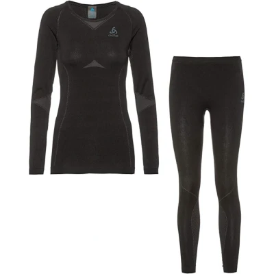 Abbildung von odlo Damen Funktionsunterwäsche Set FUNDAMENTALS PERFORMANCE WARM, black graphite grey, S