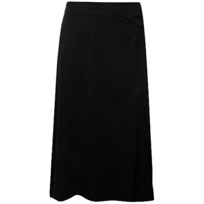 Abbildung von Ulla Popken Elastic Waist Alinienrock, Damen, Größe: 46/48, Black