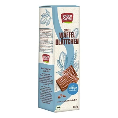 Abbildung von Rosengarten Dinkel Waffelblättchen, Vollmilch, 125g (12)
