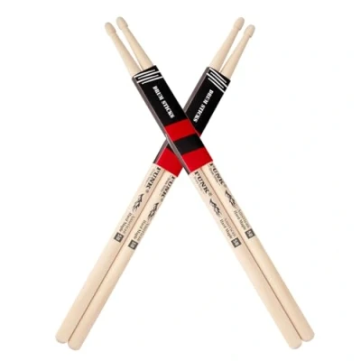 Abbildung von 2 Paare 5B Drum Sticks Rebound Amerika hartes Ahornholz,gerade und langlebig,ideal für Schlagzeuger aller Niveaus,verwendet Schlagzeug,Percussion Praxis (5B Paare)