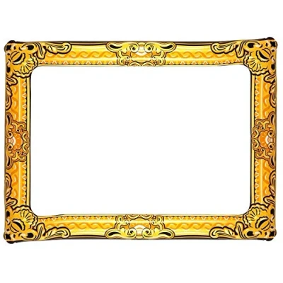Abbildung von Henbrandt Aufblasbarer Fotorahmen mit Goldzusatz 60cm x 80cm Schwarz