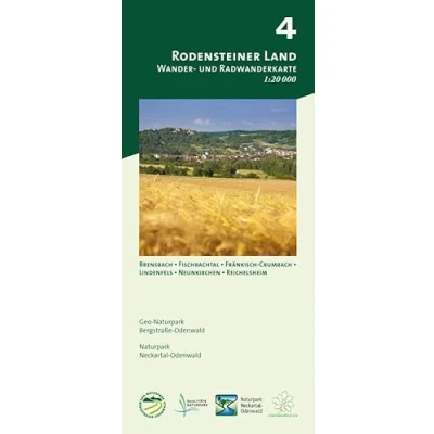 Abbildung von Blatt 4, Rodensteiner Land: Wanderkarte 1:20.000. Mit Brensbach, Fischbachtal, Fränkisch Crumbach, Lindenfels, Neunkirchen und Reichelsheim (Odenwald ... Naturpark Neckartal Odenwald)