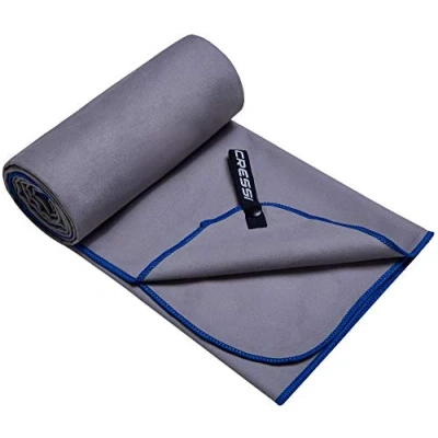 Abbildung von Cressi Schnelltrockentuch, Mikrofaser Unisex Sporthandtuch für Erwachsene, Blau, 60 x 120 cm
