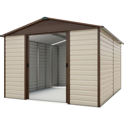Abbildung von YARDMASTER Gerätehaus Brandenburg 1012, BxT: 303x376 cm, Metall