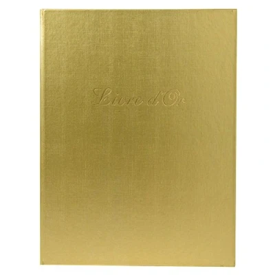 Abbildung von Exacompta 4989E Gästebuch Alpille, Cover aus Kunstleder, 100 Seiten, blanko, weiß, 27 x 22cm, 1 Stück, Gold