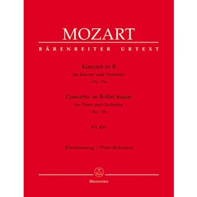 Abbildung von Konzert für Klavier und Orchester Nr. 15 B Dur KV 450. Klavierauszug