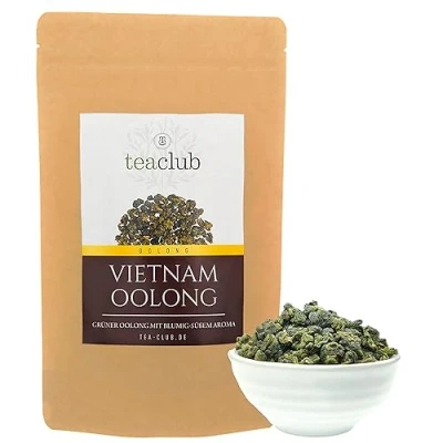 Abbildung von Grüner Oolong Tee Lose aus Vietnam 500g, Oolongtee Blumig Süßlich Halbfermentierter Grüntee, TeaClub Green Tea