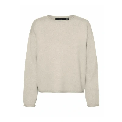 Abbildung von Vero Moda Strick VM Strickpullover, Damen, Größe: Large, Birch