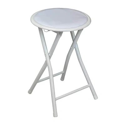 Abbildung von Harbour Housewares Gepolsterter Klapphocker Weiß