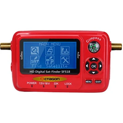 Abbildung von OCTAGON Satfinder SAT FINDER Messgerät SF518 LCD HD &amp; UHD 4K USB 2.0 Spektrum