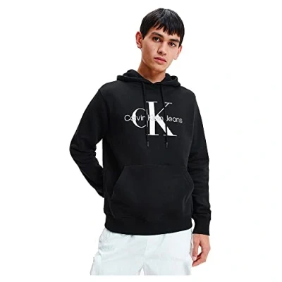 Abbildung von Calvin Klein Jeans Herren Hoodie Core Monologo mit Kapuze, Schwarz (Ck Black), M