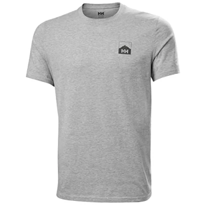 Abbildung von Helly Hansen Herren Nord Graphic Hh T Shirt, 949 Grey Melange, S UK