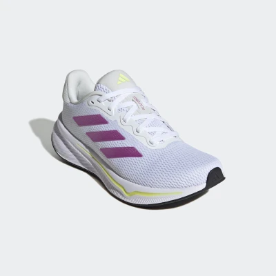 Abbildung von adidas Damen Response Runner Shoes Laufschuhe, FTWR White/Purple Burst/Pulse Lime