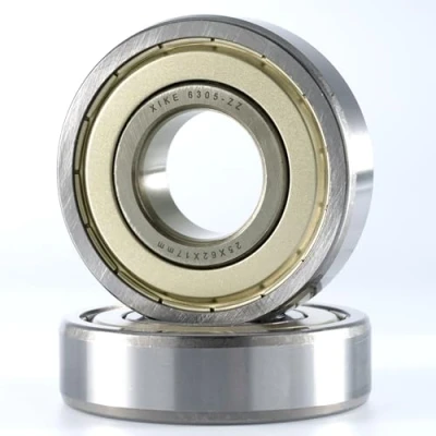 Abbildung von XiKe 2 Stück 6305 ZZ Kugellager 25x62x17mm Chromstahl und Doppelte Metalldichtung 6305Z Rillenkugellager mit Dichtungen