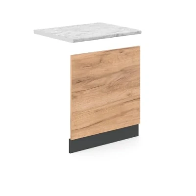 Abbildung von Vicco Frontblende R Line, Goldkraft Eiche/Anthrazit, AP Marmor