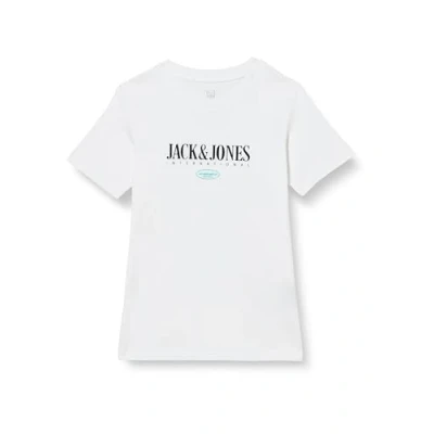 Abbildung von JACK&amp;JONES Jungen JORLUCCA FASTRUNNER1 Tee SS Crew JNR T Shirt, Bright White, 140 cm