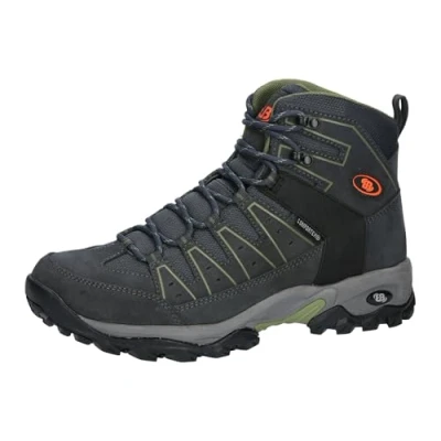 Abbildung von Brütting Mount Pinos HIGH Schnürstiefelette, Herren, Größe: 41, Anthrazit grün orange Schuhe