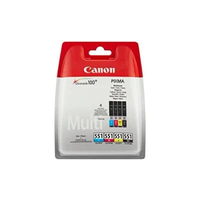 Abbildung von Multi pack! Canon CLI 551 BK C M Y tintenpatrone 28ml 6509B009 original