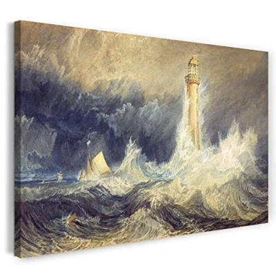 Abbildung von Printed Paintings Leinwand (80x60cm): William Turner Bell Rock Lighthouse