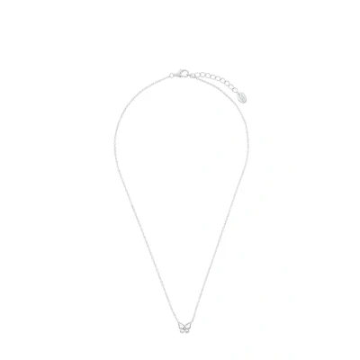 Abbildung von Prinzessin Lillifee Kette mit Anhänger 925 Sterling Silber Mädchen Kinder Halsschmuck, Zirkonia synth., 35+3 cm, Silber, Schmetterling, Kommt in Schmuck Geschenk Box, 2036037