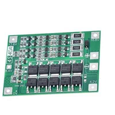 Abbildung von ZkeeShop 4S 40A 16.8V BMS Li ion Lithium Battery Protection Board 18650 Charger with Balance Features Schutzplatine (1)
