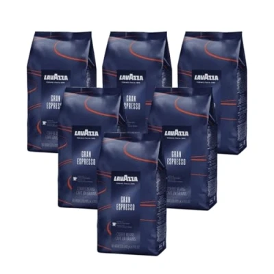 Abbildung von Lavazza Kaffee Grand Espresso, ganze Bohnen, 6er Pack, Bohnenkaffee, 6 x 1000g