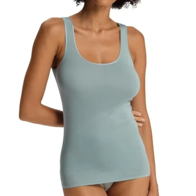 Abbildung von Hanro Seamless Unterhemd/shirt, Damen, Größe: XS, Tourmaline blue
