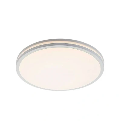 Abbildung von LED Deckenlampe Arnim, weiß, Kunststoff, Ø 49cm, IP44