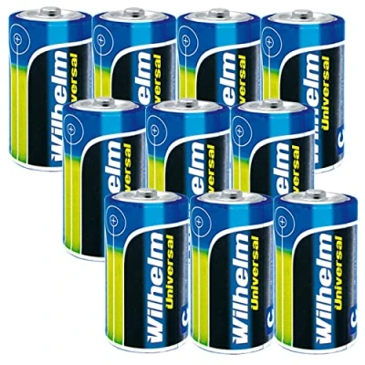 Abbildung von 10 x Wilhelm Universal Baby Alkaline Batterien C LR14 1,5V
