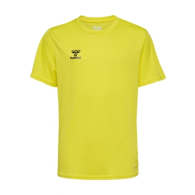 Abbildung von Hummel Essential SS Tshirt basic für Kinder, Größe: 128, Blazing yellow