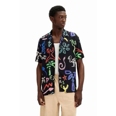 Abbildung von Desigual Hemd, Herren, Größe: XXL, Black