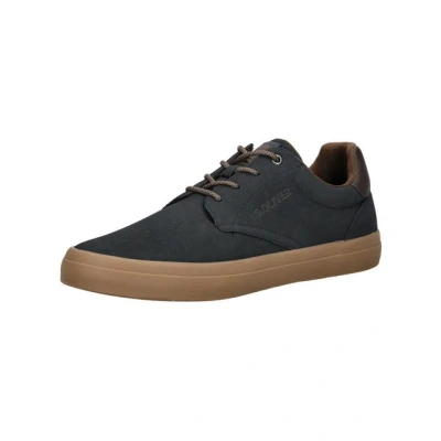 Abbildung von s.Oliver Herren Sneaker flach Low Top Freizeit, Blau (Dark Navy), 43 EU
