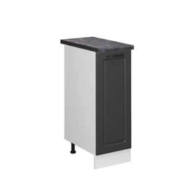 Abbildung von Vicco Apothekerschrank R Line, Anthrazit Landhaus/Weiß, 30 cm, AP